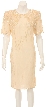Vest Like Knee Length Hand beaded Cocktail Dress