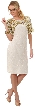 Jacket Style Sequins Knee Length Formal Beaded Dress