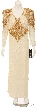 Multi-Pattern Sequin Designed Evening Dress