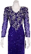 Full Length Formal Beaded Gown — in close-up