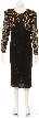 Blossomed Flower Designed Sequin Formal Dress