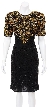 Flying Hearts Hand Beaded/Sequined Dress