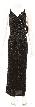Full Length Floral Design Evening Gown