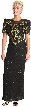 Keyholed Back Short Sleeve Long Dress