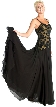 A-Line Long Beaded Dress — in alternative image