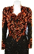 Regal Full Sleeve Formal Mother of the Bride Dress — in close up