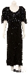 Flower Petal Sleeve Formal Gown