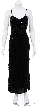 Threefold Flowered Hand Beaded and Sequined Cocktail Dress