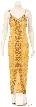 Golden Rush Hand Beaded Long Dress