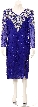 V-neck Fully Beaded Cocktail Dress