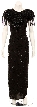 Side Rain Hand Beaded Formal Gown