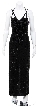V-neck Beaded Formal Dress with Double Spaghetti Straps