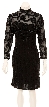 Flowered Maze Hand Beaded Short Formal Dress