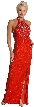 Halter Neck Beaded Formal Dress