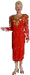 Fully Beaded Tea Length Formal Dress