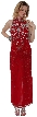 Halter Neck Beaded Formal Dress
