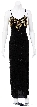 Masquerade Hand Beaded/Sequined Cocktail Dress