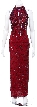 Figure Hugging Formal Sequined Dress in Full Length