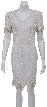 Blossoming Lace Hand Beaded Short Dress