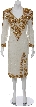 Large Floral Detailed Hand Beaded/Sequined Dress