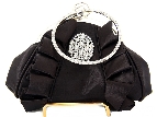 Hold and Shine Evening Bag In Black