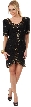 V-Neck Floral Beaded Pattern Short Formal Party Dress