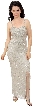 2 Piece Hand Beaded Formal Dress — without Jacket