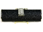 All Occasion Glitter Evening Bag — in Black