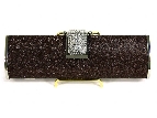 All Occasion Glitter Evening Bag — in Coffee