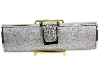 All Occasion Glitter Evening Bag — in Silver