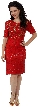 Knee Length Half Sleeves Cocktail Dress