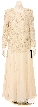 Long Sleeve Full Length Sequined Gown