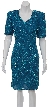 Water Lily Hand Beaded Cocktail Dress