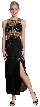 Petals Cutwork Design Beaded Formal Gown with Love Keyhole — in alternative view