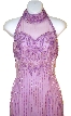 Halter Neck Sequined Formal Cocktail Dress  — in close up
