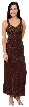 Boxy Beaded Formal Gown with Patterned Bodice 