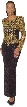 Long Sleeved Handbeaded Evening Gown