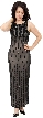 Exquisite Beaded Full Length Formal Cocktail Dress