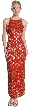 Double Back Strap Long Dress