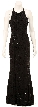 Full Length Elegant Sleeveless Evening Gown