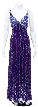 Hand Beaded Long Cocktail Dress
