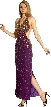 Backless  Beaded Formal Dress