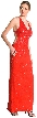 Backless  Beaded Formal Dress — in Red