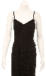 Full Length Spaghetti Strap Formal Dress — in closeup
