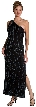Single Shouldered Stem Bead Dress