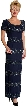 Short Sleeve Floral Beaded Dress