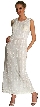 Full Length Sleeveless Beaded Formal Dress