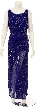 Fully Sequined Broad Strapped Evening Gown