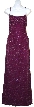 Sequined Prom Dress with Spaghetti Straps — in Cranberry