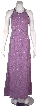 Lilac Formal Evening Dress with Criss Cross Back
